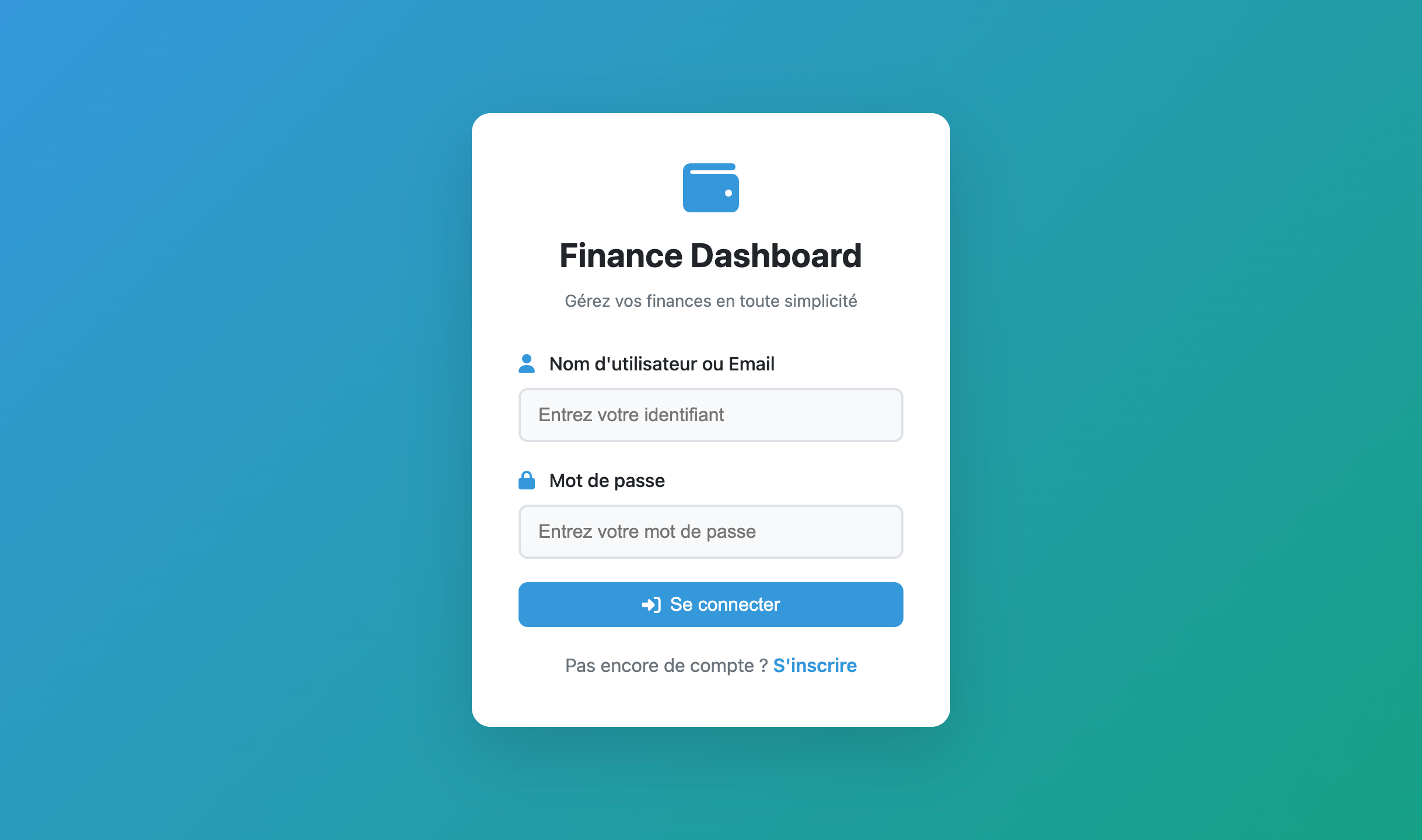 Tableau de bord financier